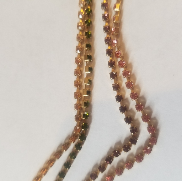 urban outfitters 4 strand multi colored choker - Picture 4 of 4